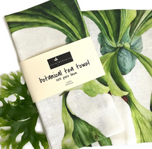 Load image into Gallery viewer, Linen Tea Towel - STAGHORN by Julie McEnerny