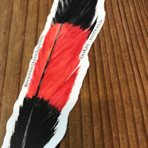 Sticker by local artist : COCKATOO FEATHER