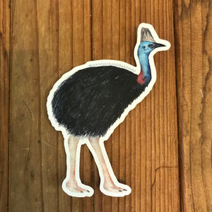 Sticker by local artist : CASSOWARY