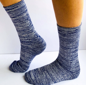 Mongrel Socks: BAMBOO - BLUE WHITE