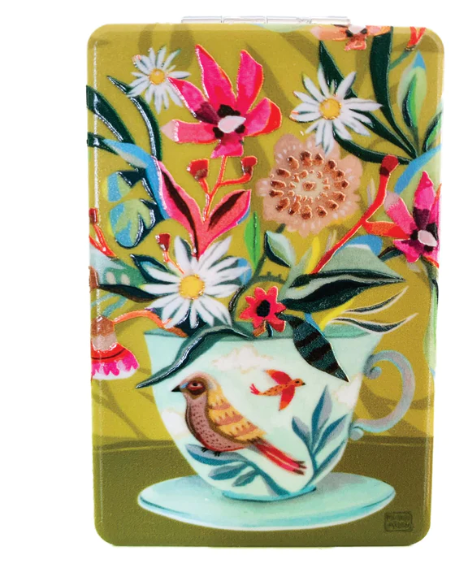 Pocket Compact Mirror - CUP OF TEA
