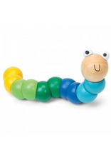 Load image into Gallery viewer, Wooden jointed worm - BLUE
